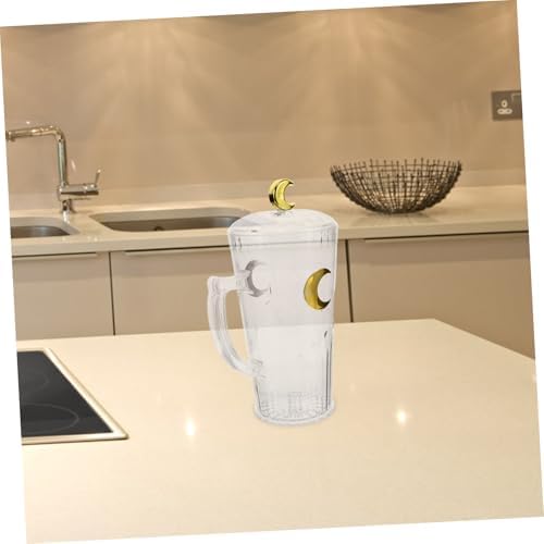 Plastic Moon Pattern Water Jug with Lid and Spout