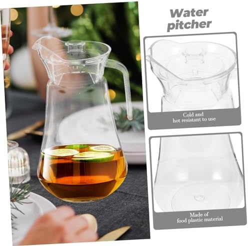 2L Shatterproof Acrylic Juice Pitcher with Lid