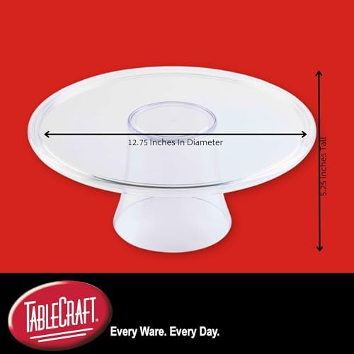 Tablecraft 11885 Clear Round Cake Stand 13 Inch