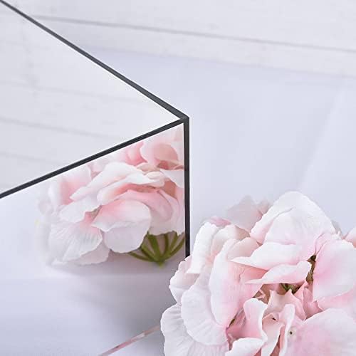 Efavormart 14x14 Silver Acrylic Cake Box Stand