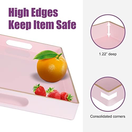 Gifturbo Pink Serving Tray with Handles
