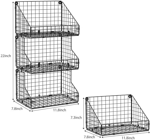 X-cosrack 3-Tier Stackable Snack Organizer Large Size