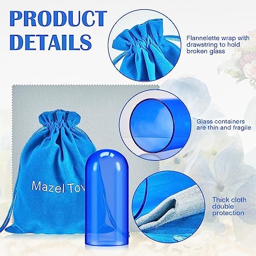 Jewish Wedding Glass Chuppah Breaking Glass Bag Dark Blue Engagement Gift