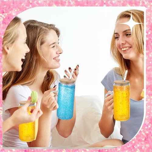 Skylety 9 Piece Snow Globe Tumbler Kit with Lid and Straw