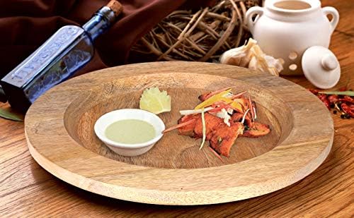 Alpha Living Home 13 Inch Rustic Charger Plates 2 Pack