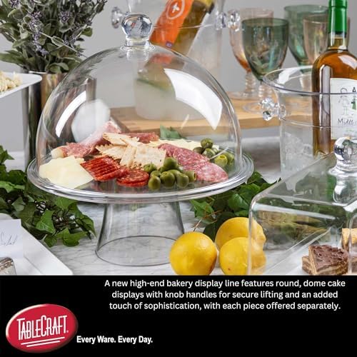 Tablecraft 11885 Clear Round Cake Stand 13 Inch