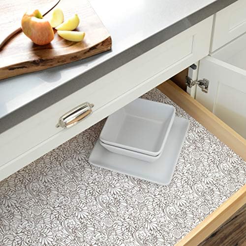 Con-Tact Creative Covering Shelf and Drawer Liner 18 x 9 Batik Taupe