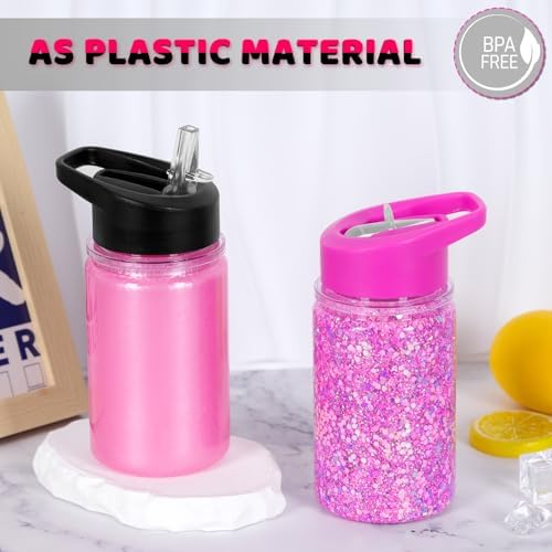 10 Oz Kids Snowglobe Tumbler 10 Pack with Glitter Plug and Hole