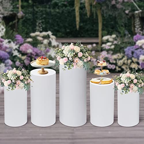 5PCS Cylinder Metal Pedestal Stand for Party Display