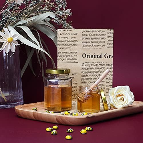 15oz 24 Pack Honey Jars with Gold Lid and Bee Charm
