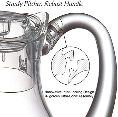 Amazing Abby Droply Whirly 64 Oz Plastic Pitcher with Lid