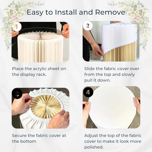 3PCS Sturdy Cardboard Cake Stands for Party and Wedding