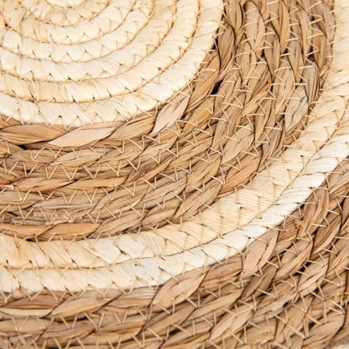 Fving Woven Placemats Set of 6 15 Boho Rattan Place Mat with Tassel
