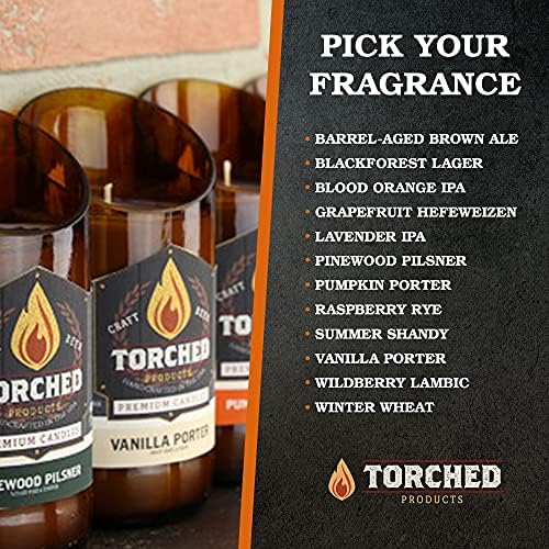 Torched Beer Scented Candles Blackforest Lager 8 oz