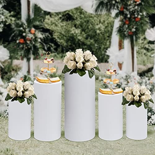 5PCS Cylinder Metal Pedestal Stand for Party Display