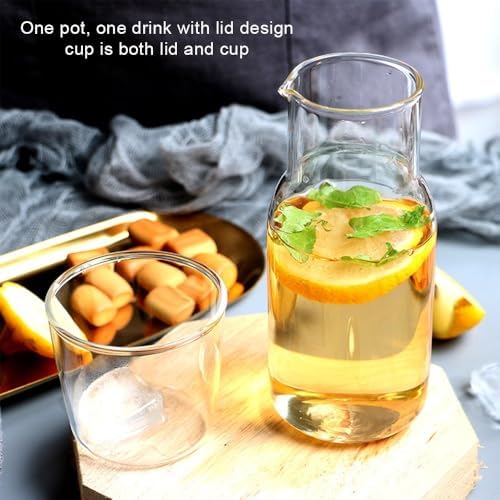 Glass Cold Hot Water Pitcher Set 400ML