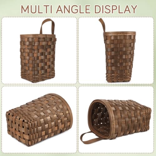 Kichvoe Wall Hanging Wicker Basket for Home Decor
