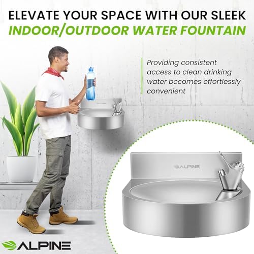 Alpine Water Fountain Wall Mounted - Commercial Hydration Station
