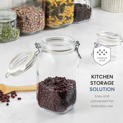 Bormioli Rocco 2 Liter Clear Canning Jars 2 Pack