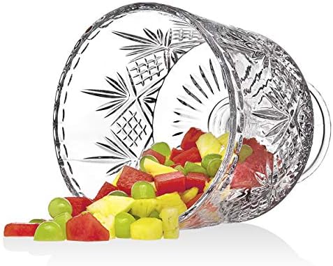 Godinger Crystal Glass Trifle Bowl Dublin Collection