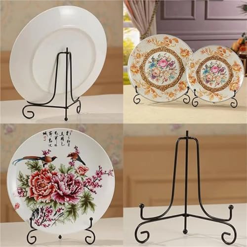 2pcs Compact Pot Lid Holder with Black Iron Frame