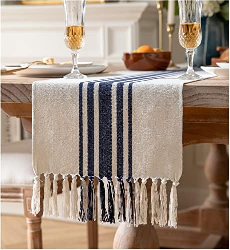 Boho Table Runner for Modern Farmhouse Decor 13x72 Inch