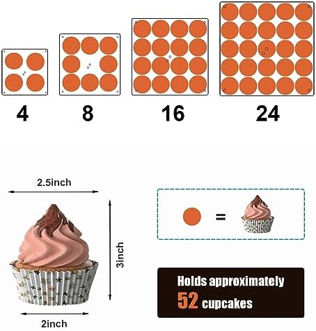 4 Tier Acrylic Cupcake Stand for 50 Cupcakes