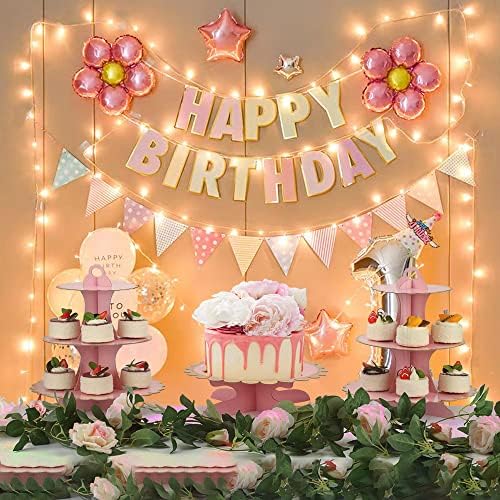 MRPAPA Pink Cupcake Cake Stand Tray 3-Tiered