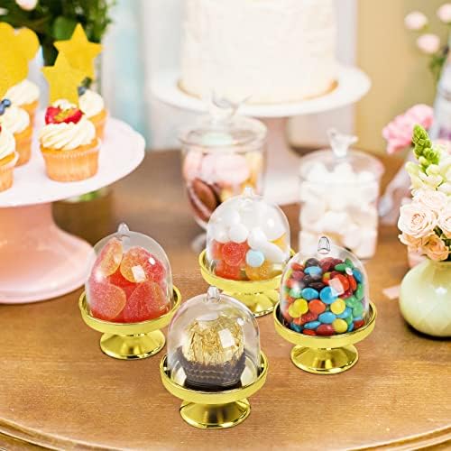 Okllen 36-Pack Mini Cake Stand with Lid and Base