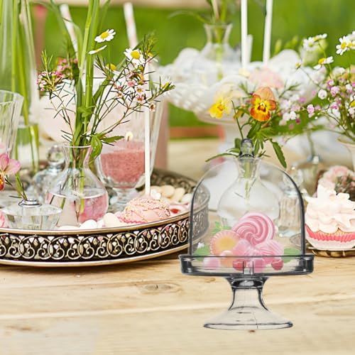 12 Pack Clear Cake Stand with Lid for Desserts