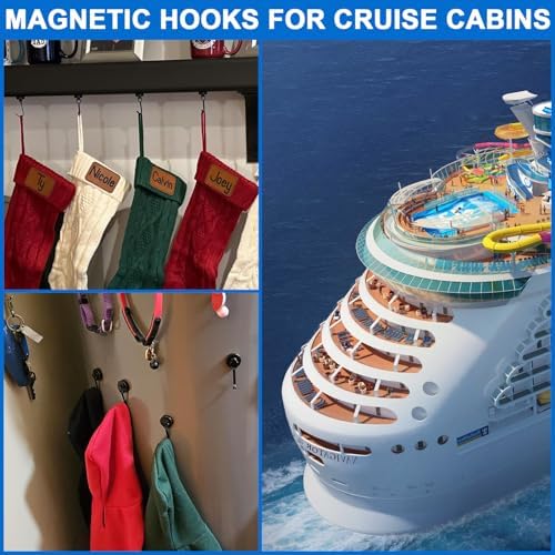 LOVIMAG Magnetic Mug Hooks 3 Pcs Heavy Duty Storage Wall Mounts