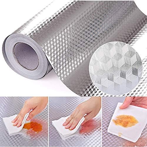 Beminh Kitchen Backsplash Aluminum Foil Sticker