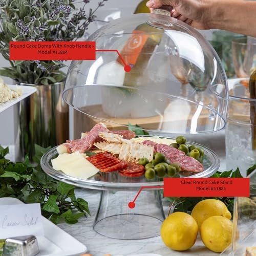 Tablecraft 11885 Clear Round Cake Stand 13 Inch
