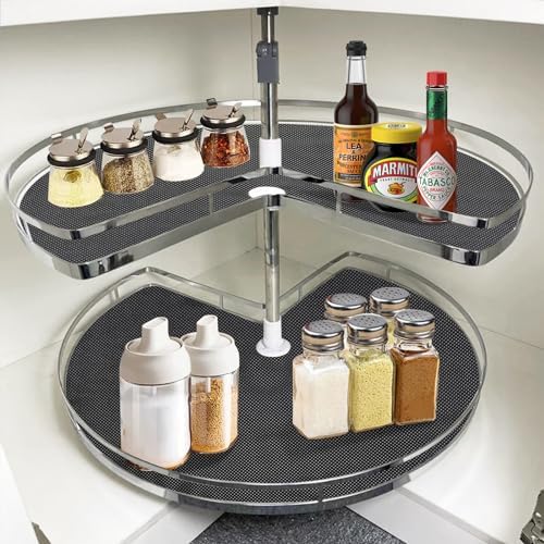 2 Pcs Black Non-Adhesive Cabinet Shelf Liners with Scissors