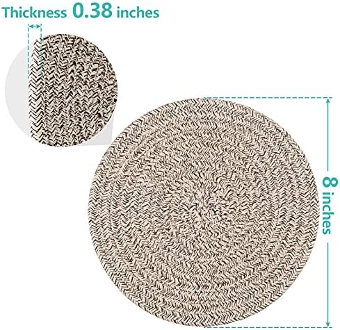 Cazzon Trivets 8 Inches 2 Pcs Heat Resistant Counter Mats