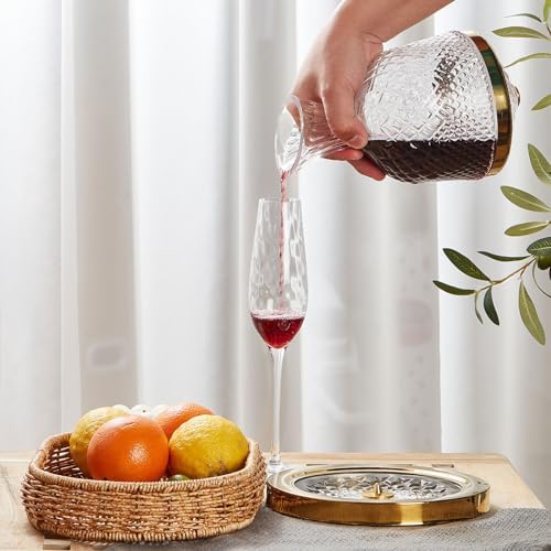 Kmelep Red Wine Decanter with 360 Rotation