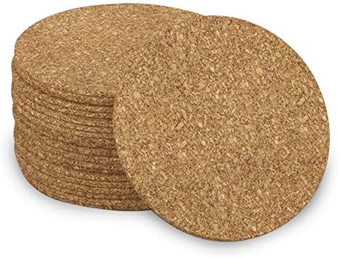 Flowe Cork Tiles Self-Adhesive Coasters for Bar Tools