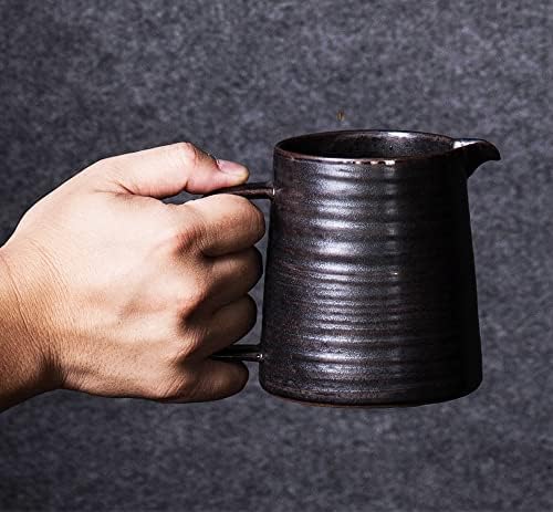 Versatile Microwavable Pitcher with Metallic Glaze 16oz