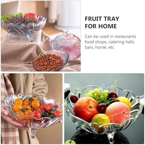 Cabilock Clear Fruit Plate Trifle Bowl Set