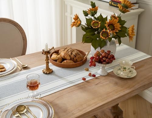 Caflife Boho Table Runner Modern Farmhouse 13x90 Inch