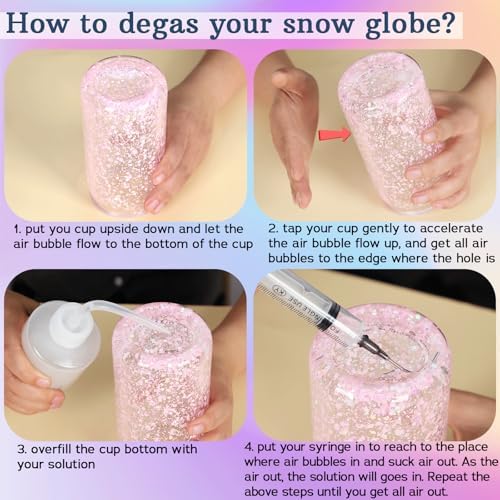 11 Piece Snow Globe Tumbler DIY Kit Supplies