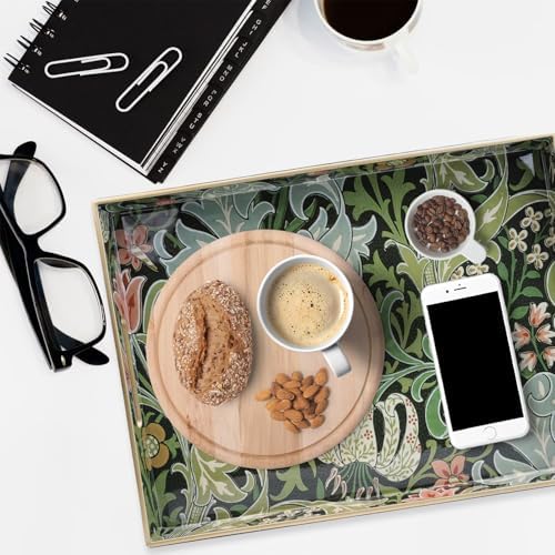 Spsyrine Serving Tray with Handles Golden Lily