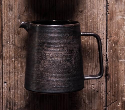 Versatile Microwavable Pitcher with Metallic Glaze 16oz