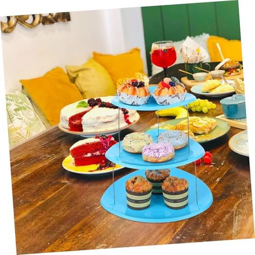 Luxshiny 3-Tier Foldable Dessert Stand for Parties
