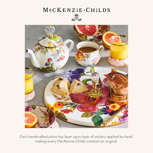 Mackenzie-Childs Enamel Pitcher with Spout 3 Quarts White Flower Market