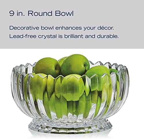 Mikasa Estate Crystal Footed Bowl 9 Inch
