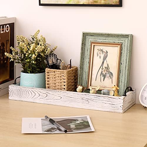 Rustic Wooden Serving Tray with Handle 16 Inch Long