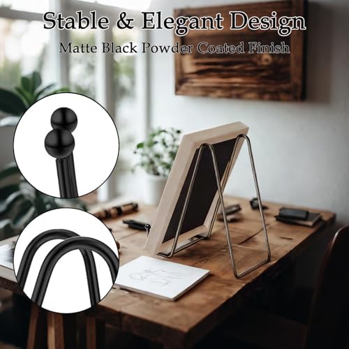 3 Pack 8 Inch Black Metal Display Stands