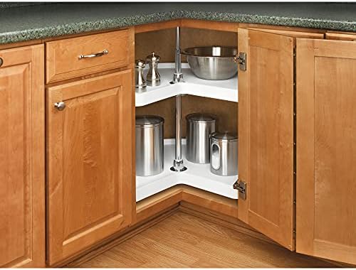 Rev-A-Shelf 28 Inch Kidney Shaped Lazy Susan Organizer