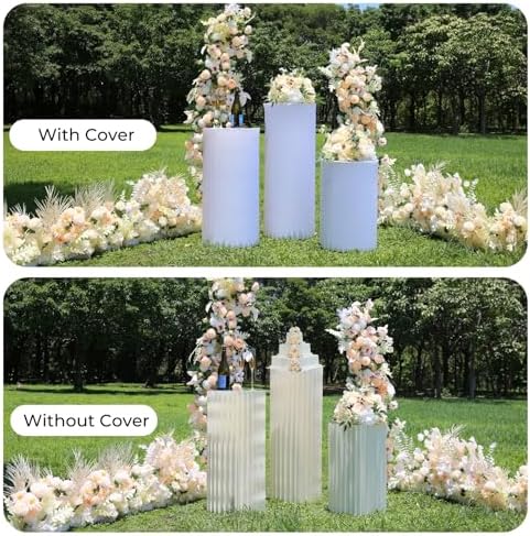 3PCS Sturdy Cardboard Cake Stands for Party and Wedding